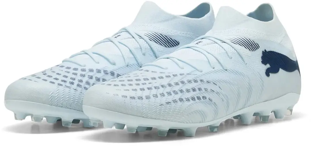 PUMA Future 9 Match Mg Voetbalschoenen 45 - Blauw Mint Jelly