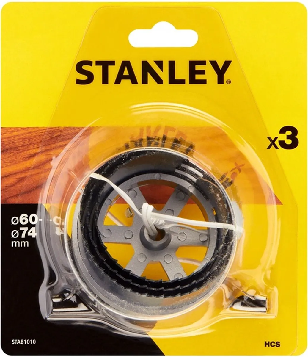 Stanley Gatzagen-set 60-74mm - 3-delig