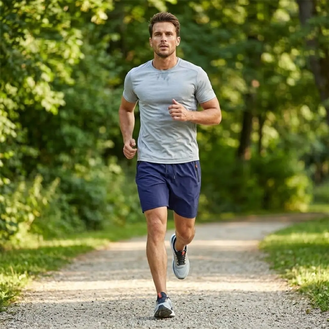 NUVEX Heren Sport Shorts - 3 Stuks - Zwart/Lichtgrijs/Donkerblauw