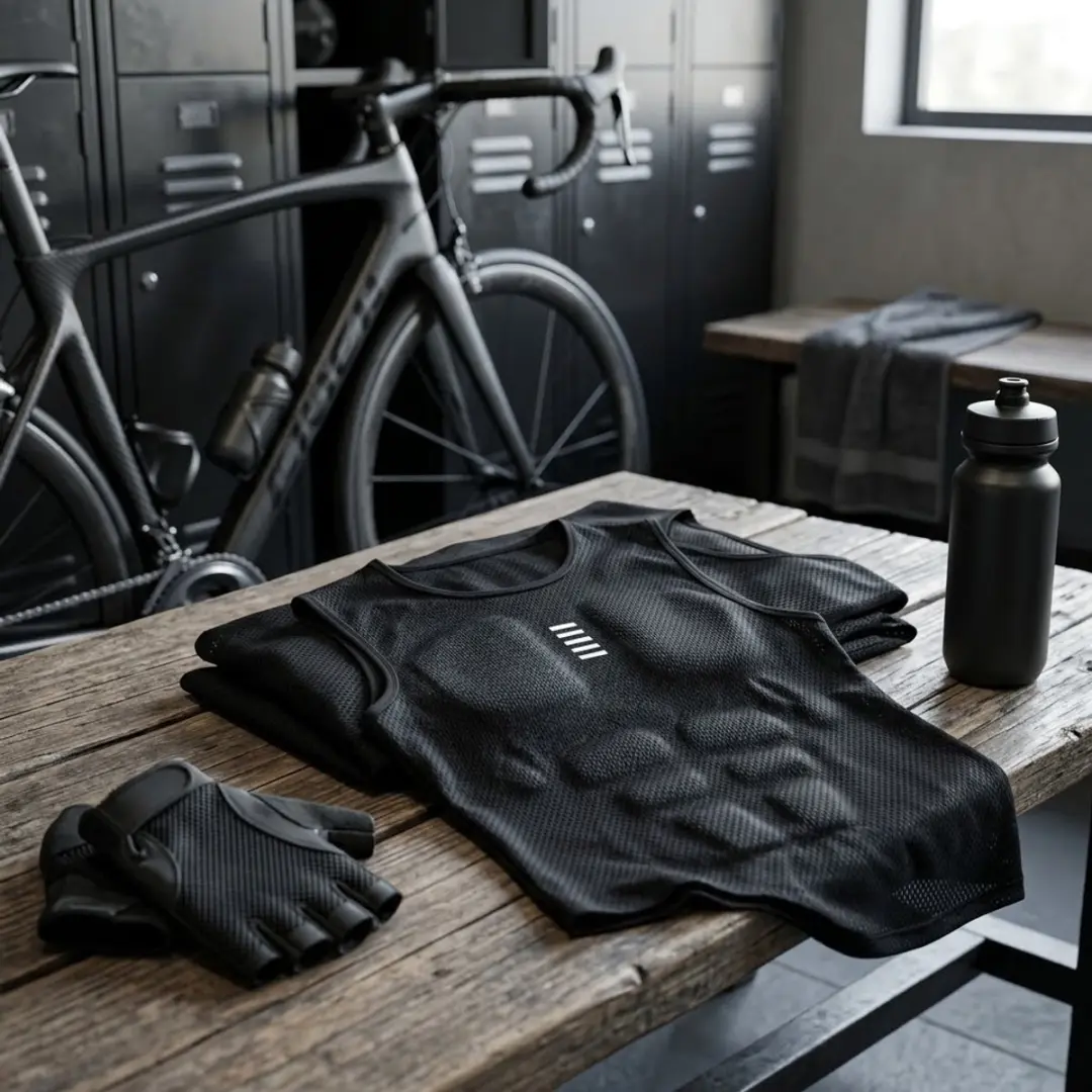 NUVEX Heren Fietsshirt Zwart - S