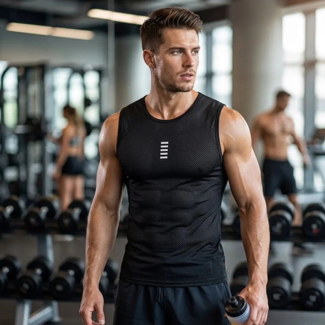 NUVEX Heren Fietsshirt Zwart - S
