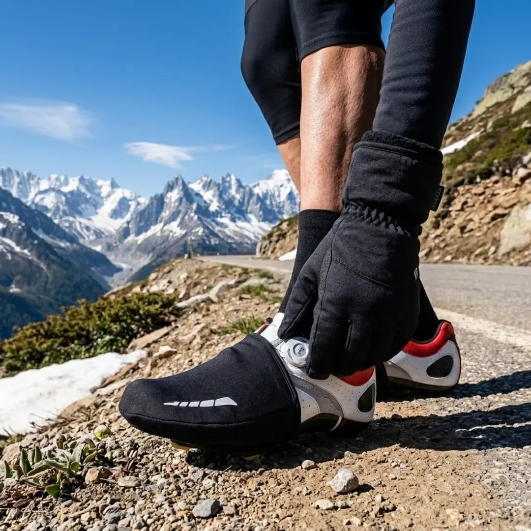 NUVEX Zwart Fiets Overschoenen - One Size - Reflecterend