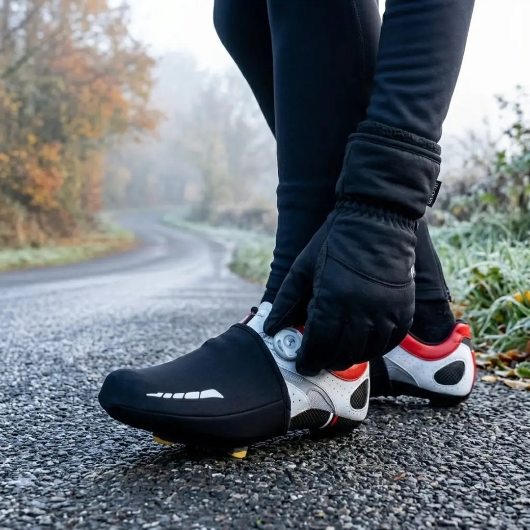 NUVEX Zwart Fiets Overschoenen - One Size - Reflecterend