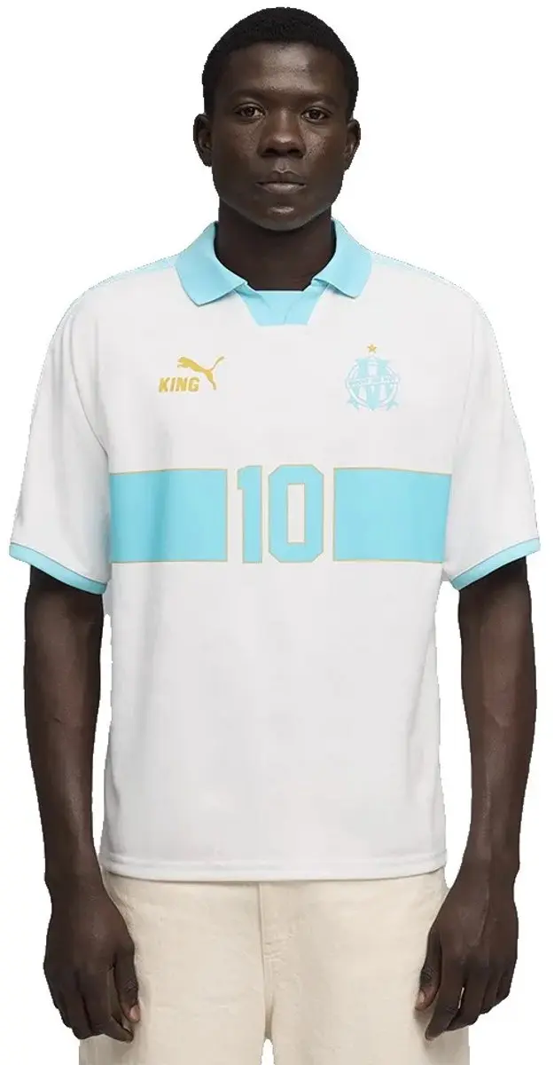 PUMA Olympique Marseille King Retro T-shirt M - Wit