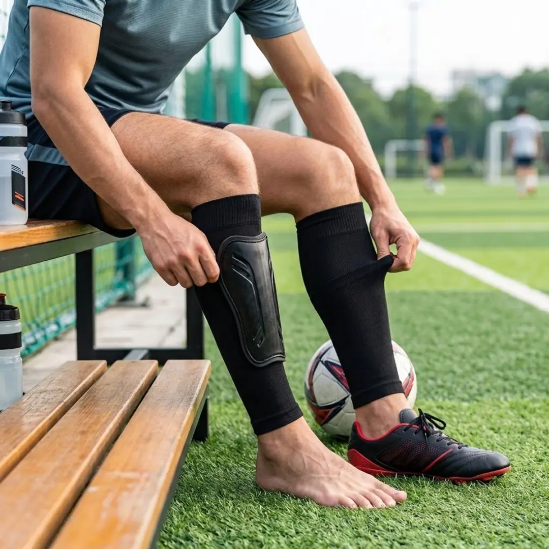NUVEX Compressie Voetbalsokken Zwart - One Size - afbeelding 4 van 6