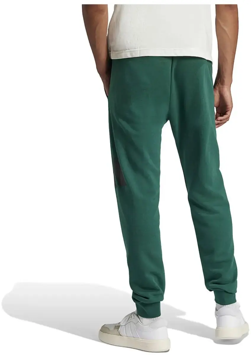 Adidas Essentials Big Logo French Terry Joggers - L - Collegiate Green