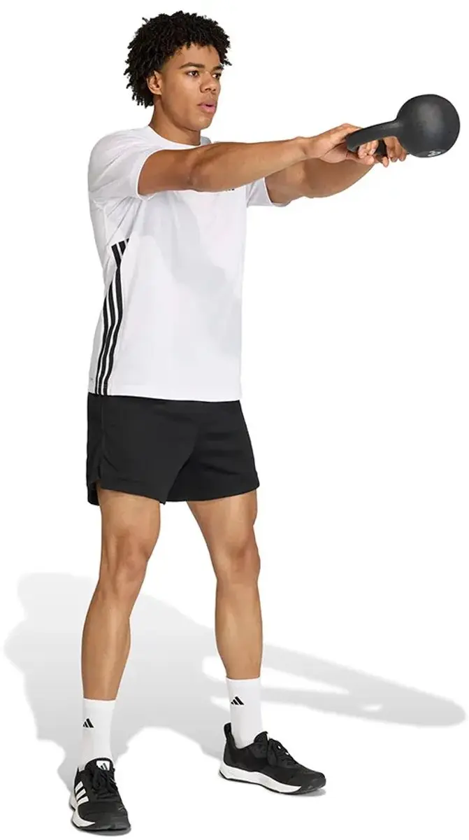 Adidas Workout Essentials Feelready 3 Stripes T-shirt M - Wit