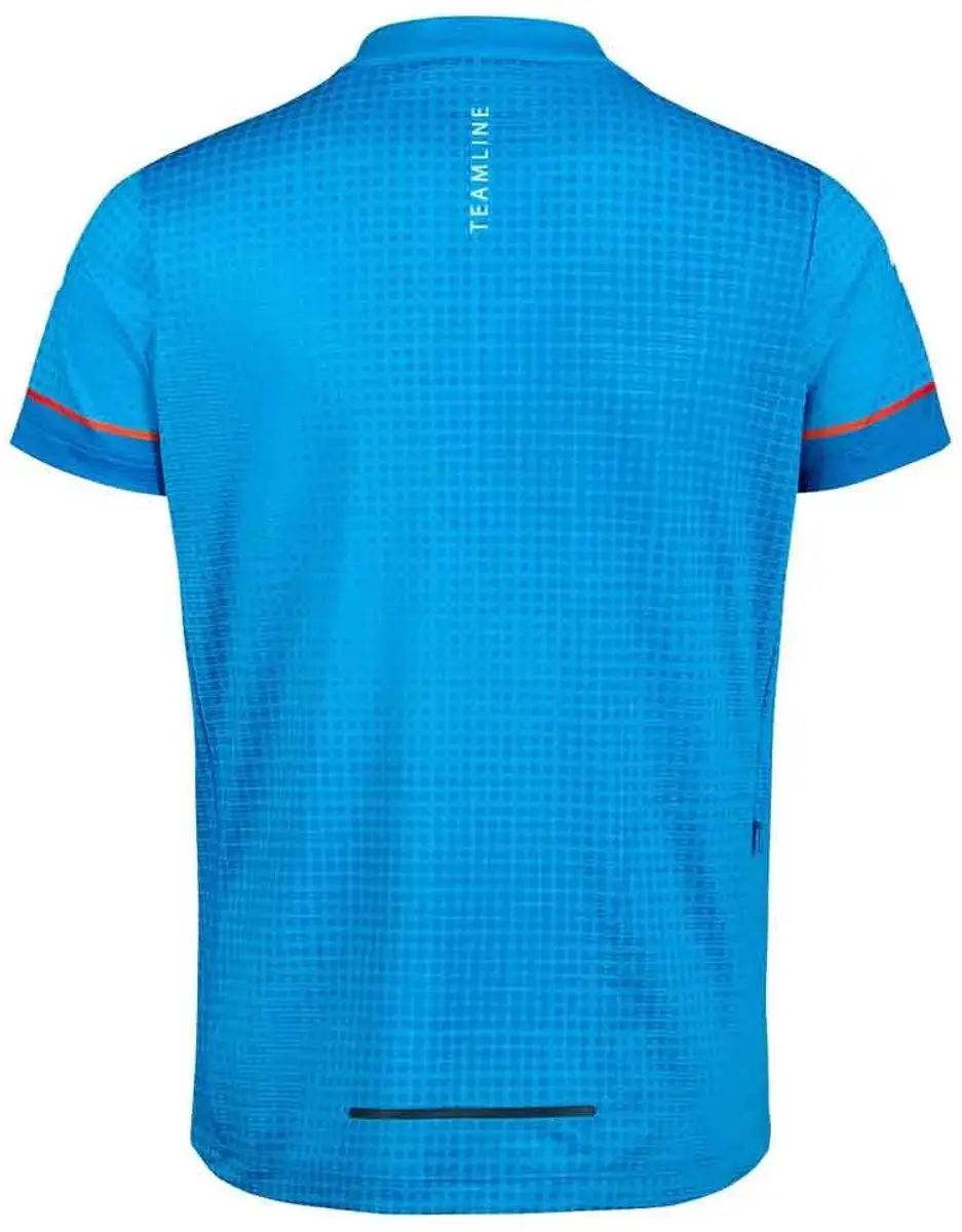 Cube Road/xc Korte Mouw Wielertrui 140cm - Blauw/Wit/Rood