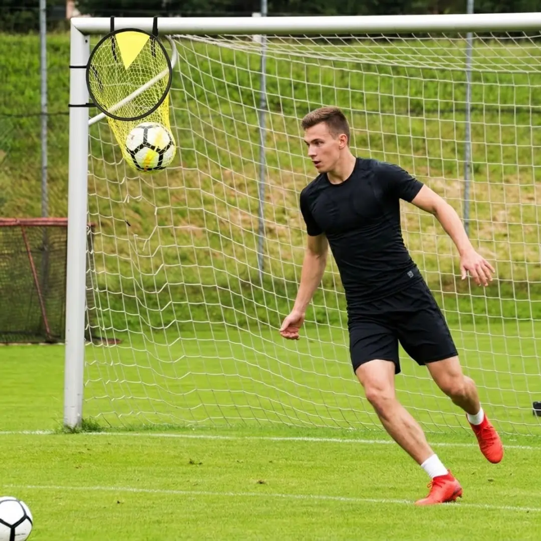 NuveX Voetbal Trainingsnet Zwart-Geel