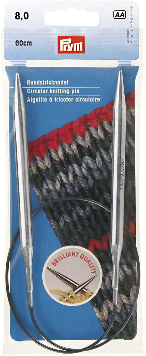 Prym Rondbreinaald MS 8,00/60 - Zilverkleurig