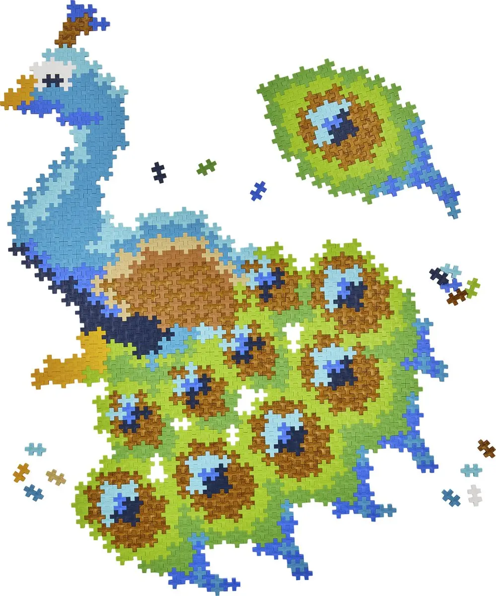 Plus-Plus Puzzle by Number Pauw 800 Stuks - 3931