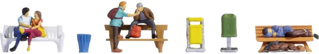 Noch H0 Kant-en-klaar Model Mensen op Banken
