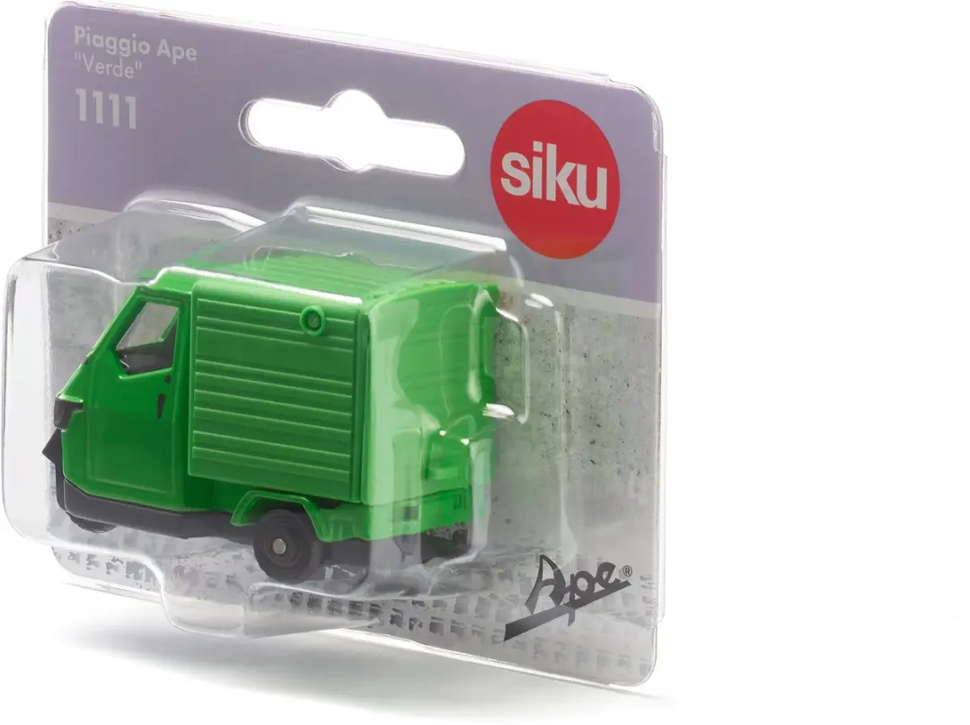 SIKU 1111 Piaggio Ape Verde - Groene Metaal/Kunststof