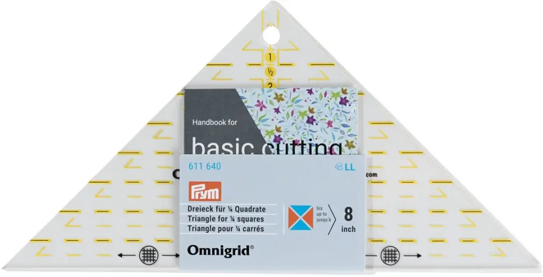 Prym 45° Driehoek Omnigrid 1/4 Kwadraat - Blauw