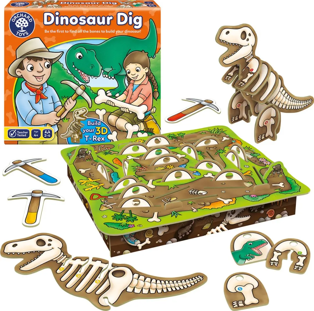 Orchard Toys Dinosaur Dig Geheugenspel - 2-4 Spelers - afbeelding 6 van 6