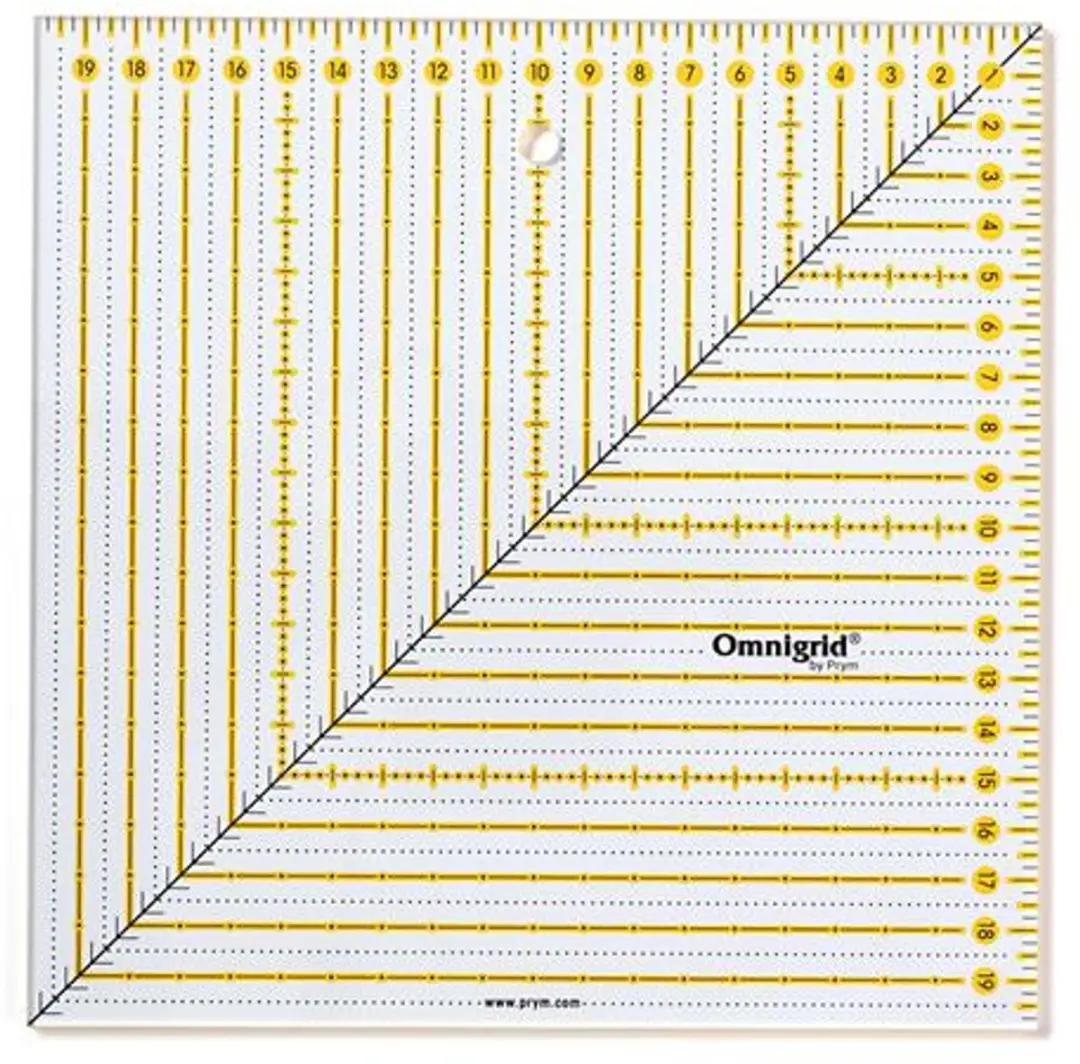 Prym Omnigrid Liniaal 20x20cm - Uni