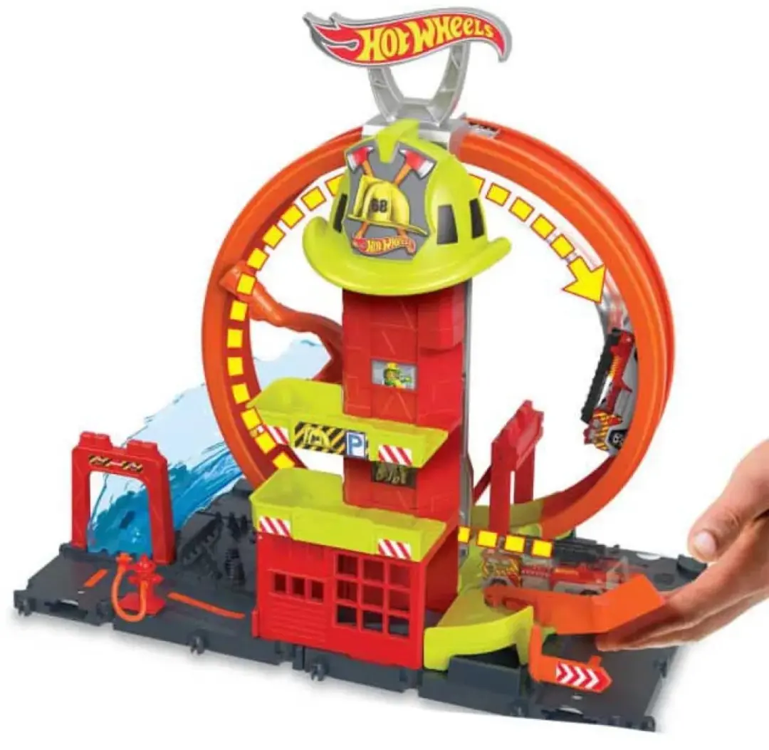 Hot Wheels City HKX41 Super Fire Station - Speelfigurenset Multicolor