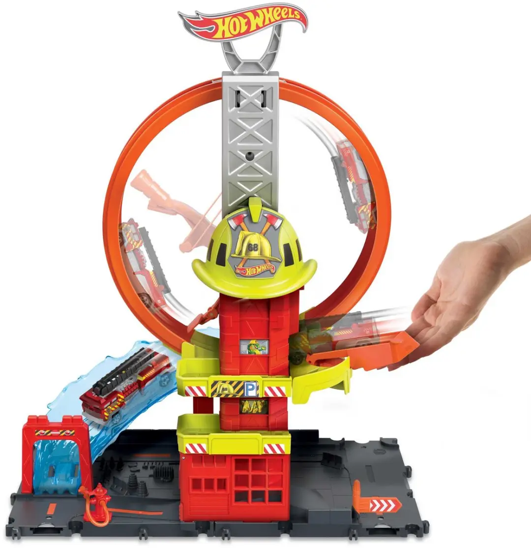 Hot Wheels City HKX41 Super Fire Station - Speelfigurenset Multicolor - afbeelding 6 van 6