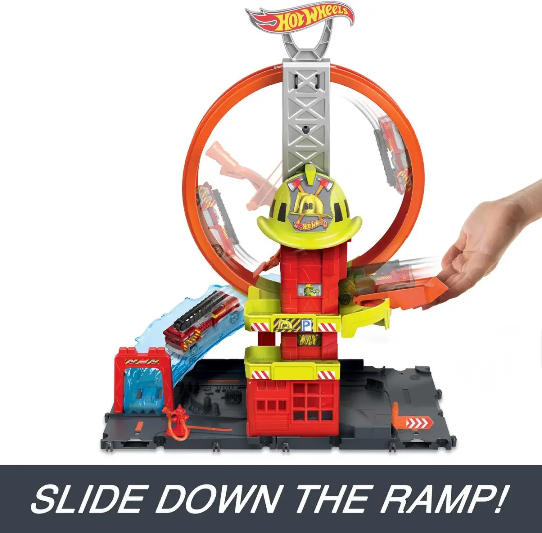 Hot Wheels City HKX41 Super Fire Station - Speelfigurenset Multicolor