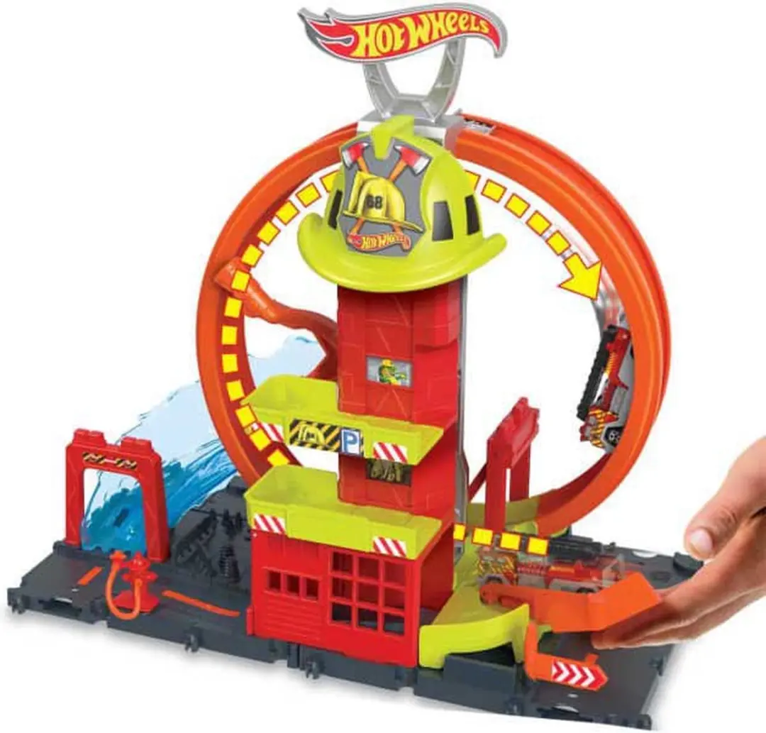 Hot Wheels City HKX41 Super Fire Station - Speelfigurenset Multicolor