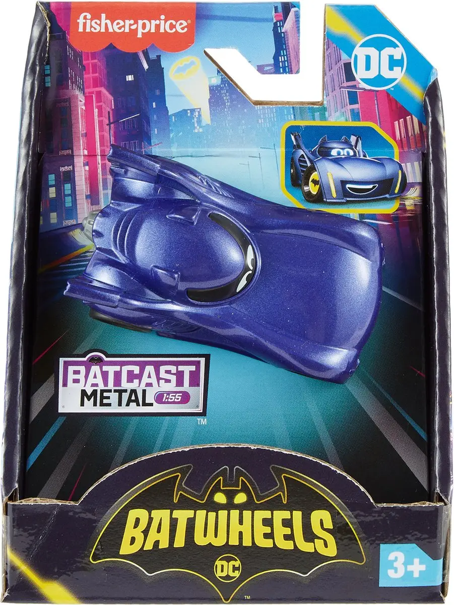 Fisher-Price Batwheels BAM Batmobile Auto - Blauw