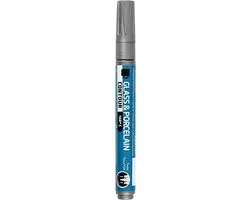 Creativ Company Glas- en Porselein Contourstift - Zilver