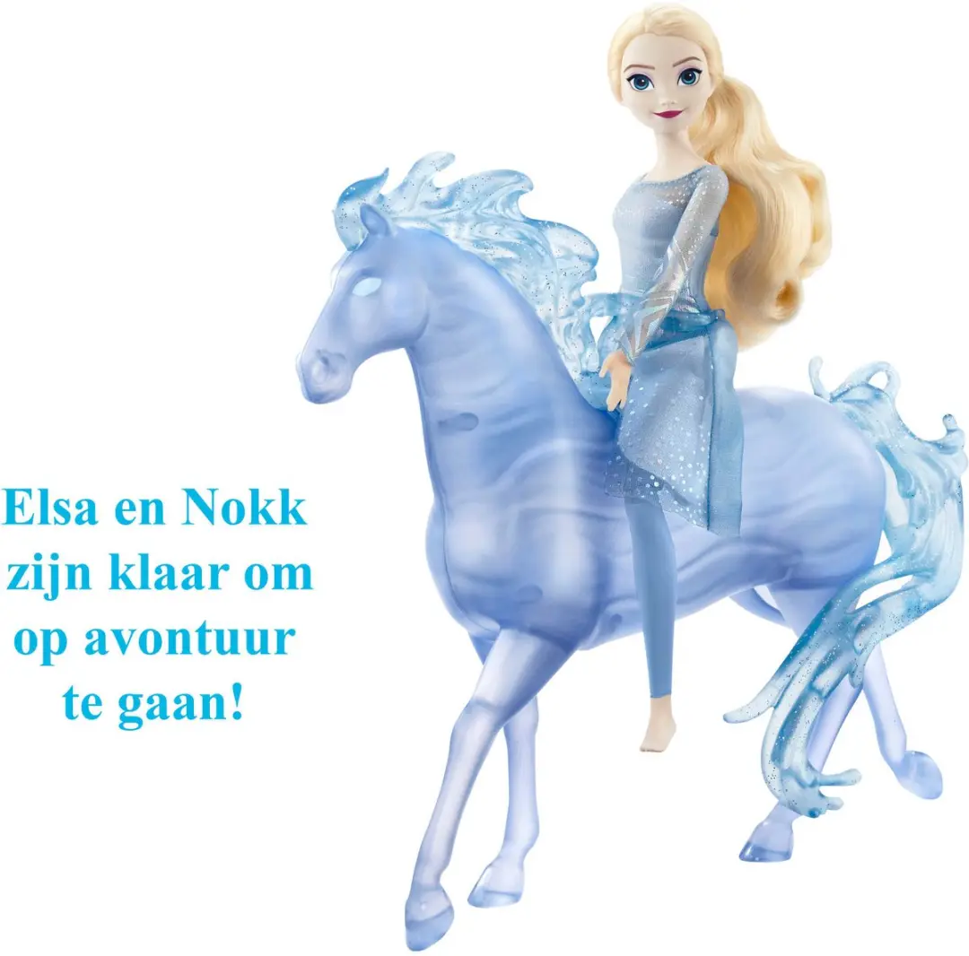 Disney Princess Frozen Elsa en Nokk Modepop - HLW58 Multikleur