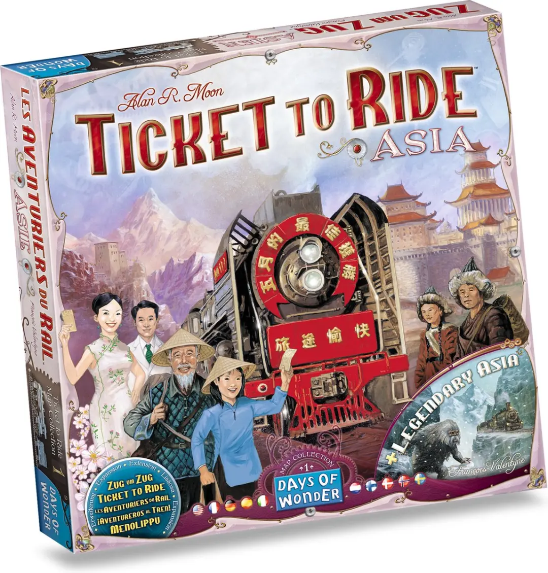 Days of Wonder Ticket to Ride Asia Uitbreiding