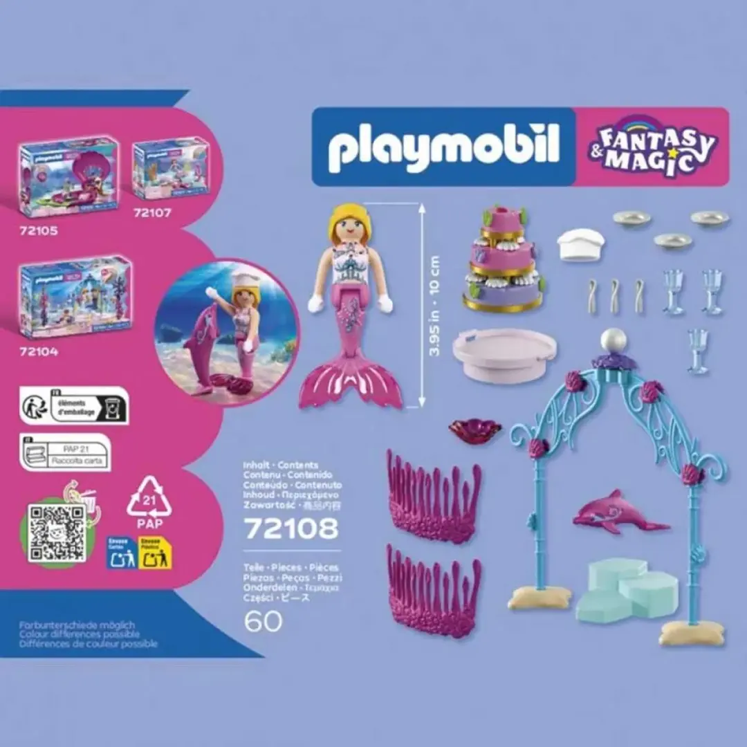 Playmobil Onderwaterbruiloftsbuffet P-72108 - Meerkleurig