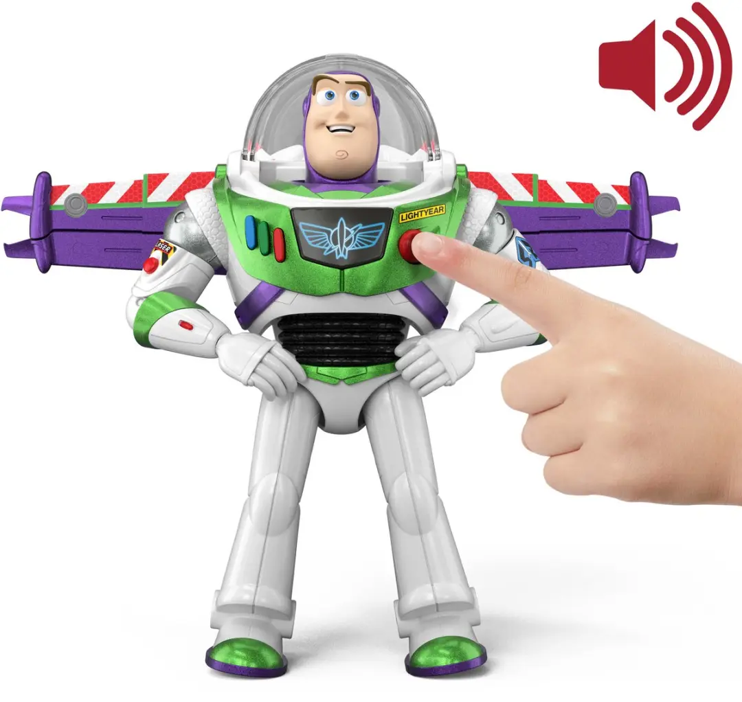 Mattel Disney Pixar Toy Story Buzz Lightyear Vliegstand 30cm - 35+ Geluiden - JNB36