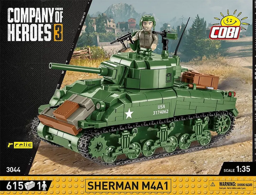 Cobi Sherman M4A1 - 12 Onderdelen - Meerkleurig