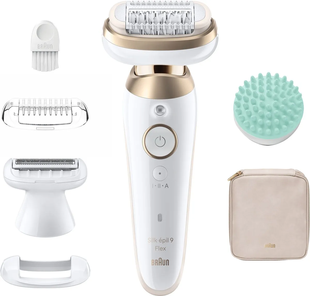 Braun Silk·épil 9 Flex 9-071 Epilator - Wit/Goud