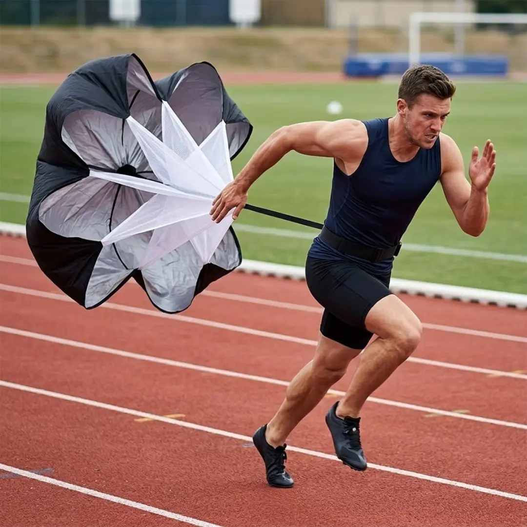 NUVEX Weerstandsparachute Sprinttraining - Zwart