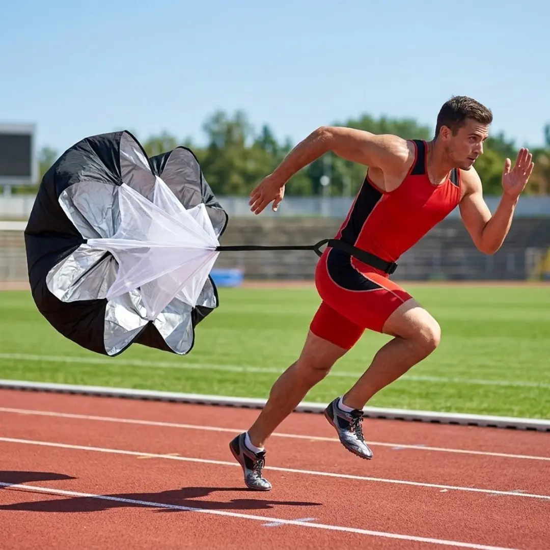 NUVEX Weerstandsparachute Sprinttraining - Zwart