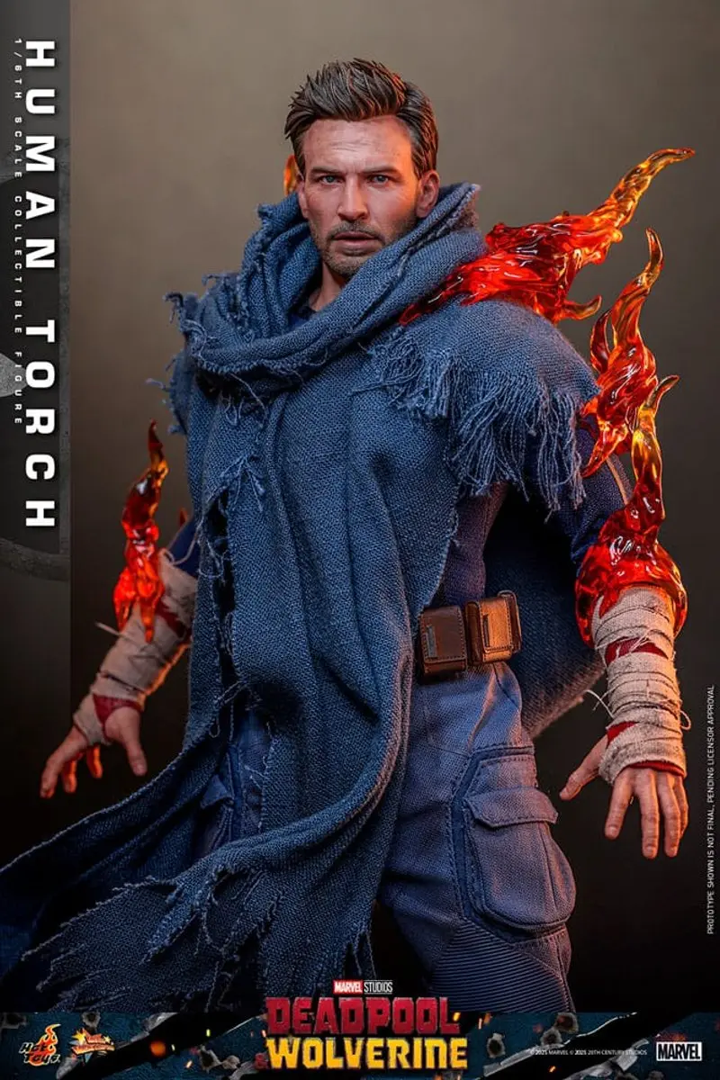 Hot Toys Deadpool & Wolverine Movie Masterpiece Human Torch 1/6 - 31cm - Multicolor
