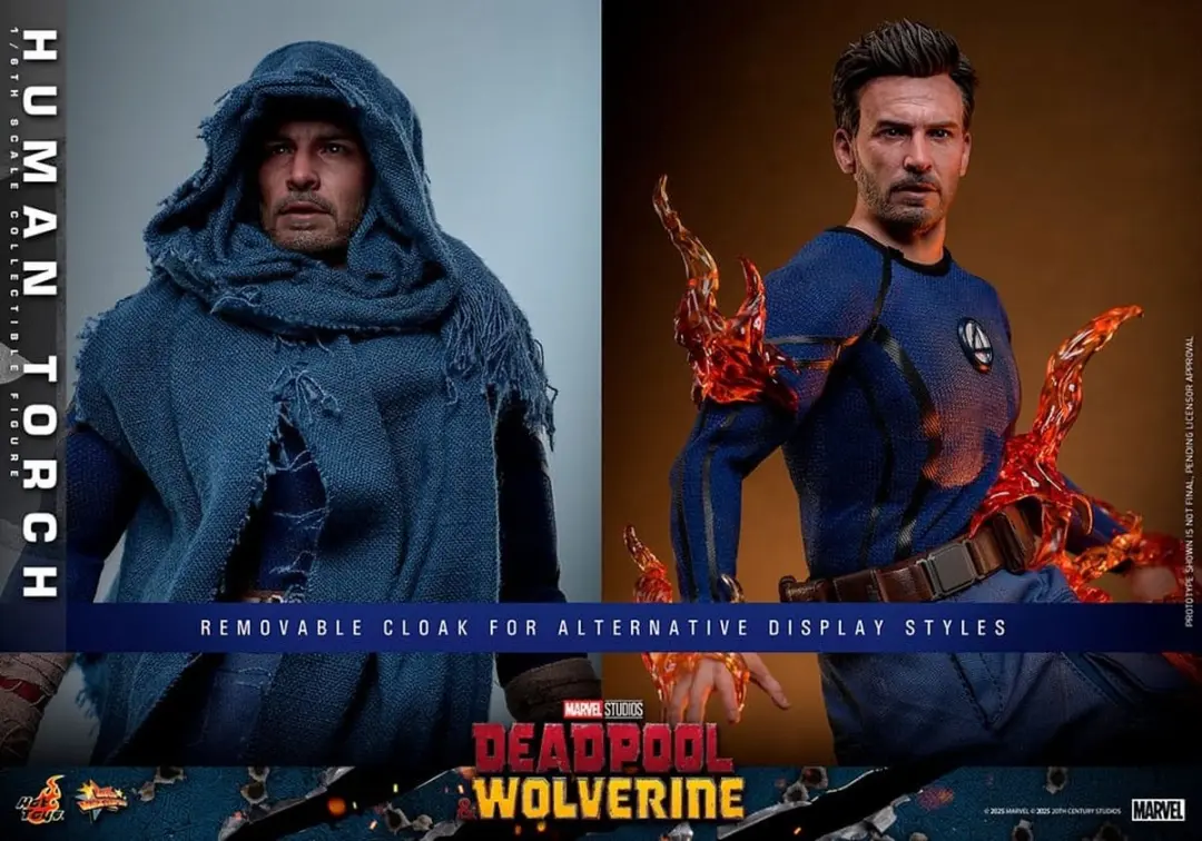 Hot Toys Deadpool & Wolverine Movie Masterpiece Human Torch 1/6 - 31cm - Multicolor