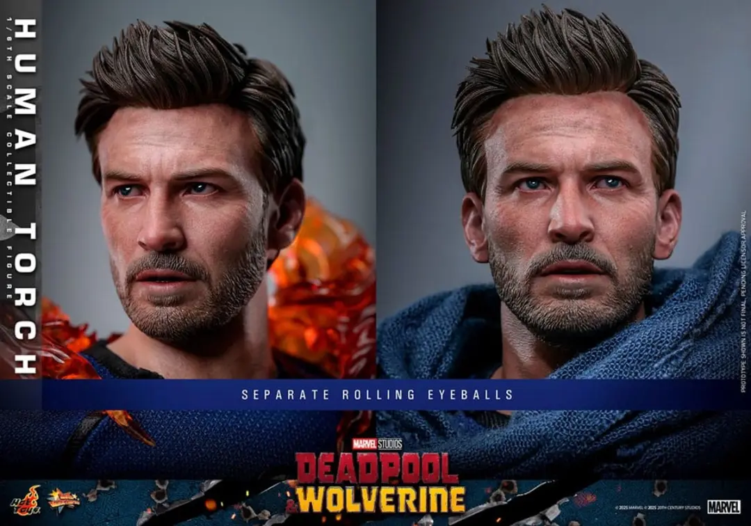 Hot Toys Deadpool & Wolverine Movie Masterpiece Human Torch 1/6 - 31cm - Multicolor - afbeelding 6 van 6