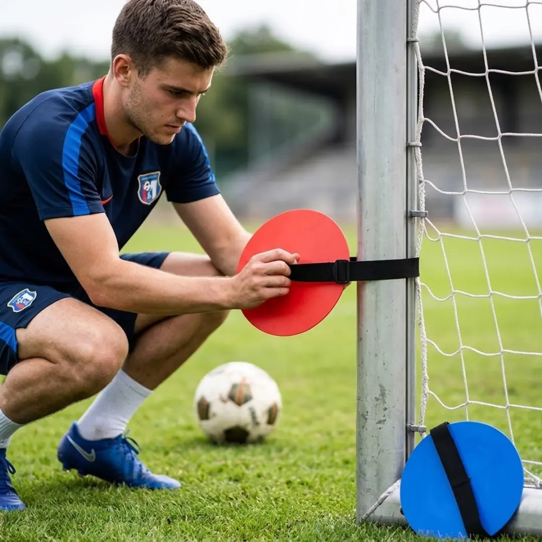 NuveX Voetbal Schietdoel 2 Stuks - Rood/Blauw