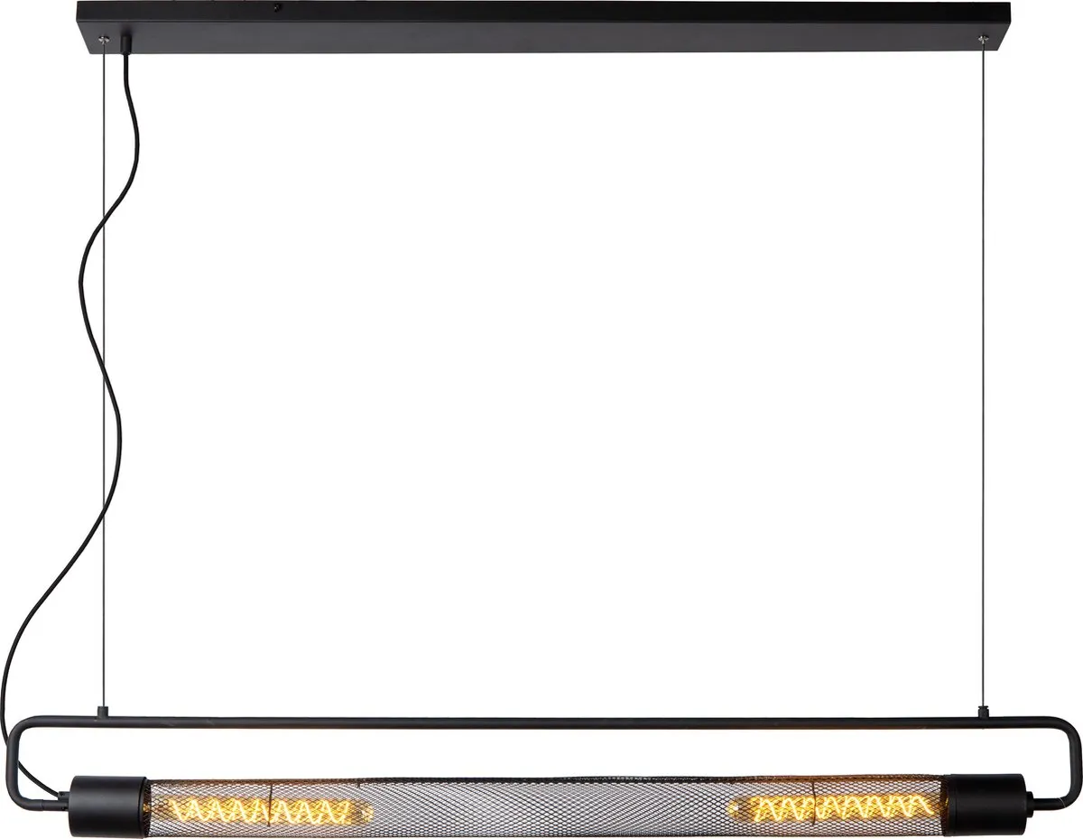 Lucide Calixx Hanglamp 2xE27 - Zwart