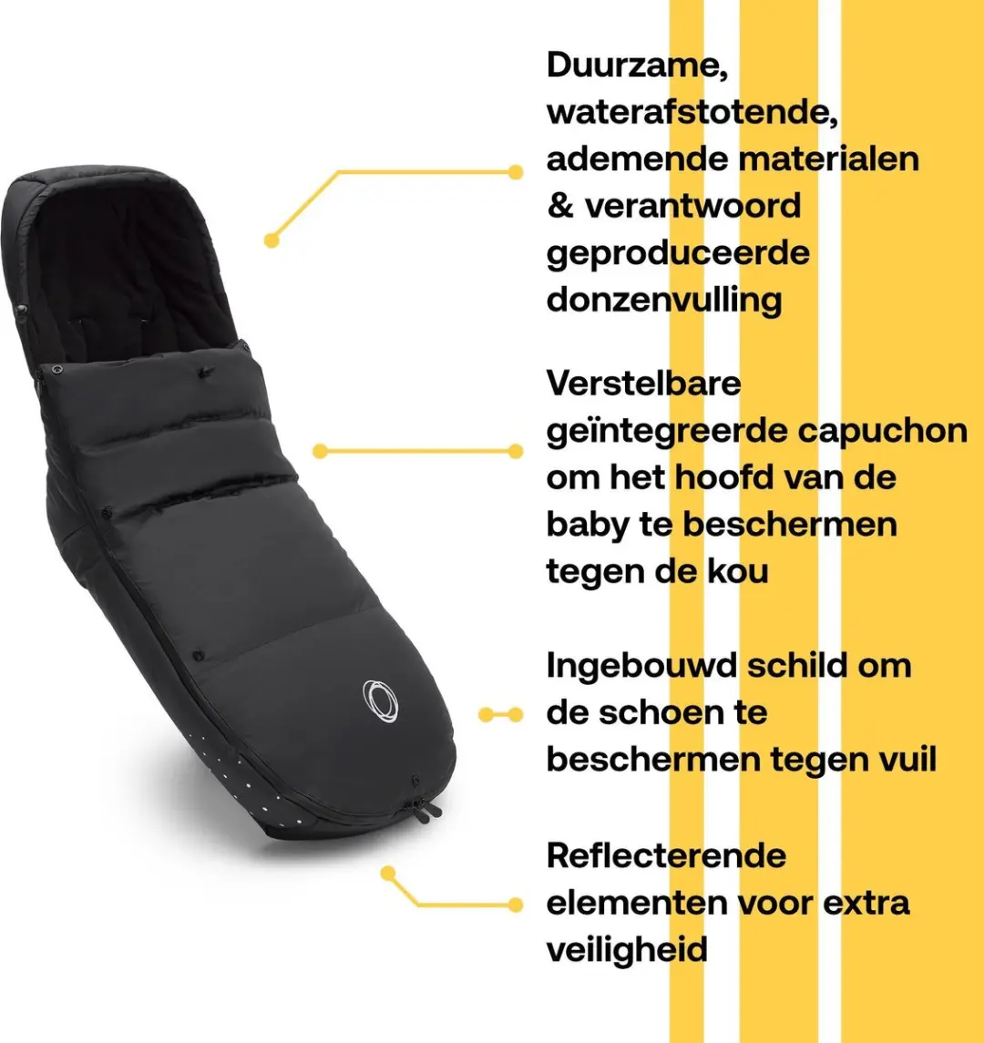 Bugaboo Winter Performance Voetenzak Midnight Black
