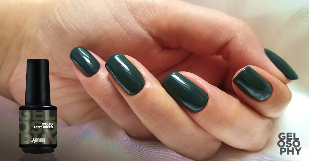 Astonishing #036 Army Green Oogschaduw - 15ml - Zwart