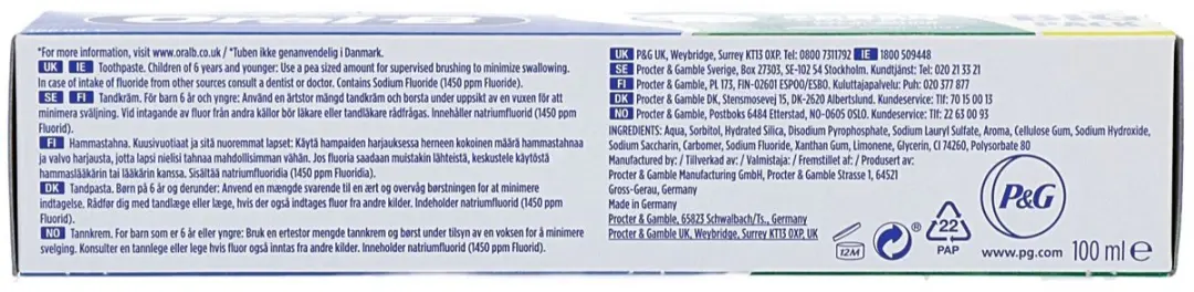 Oral-B Fresh Mint Tandpasta 100ml