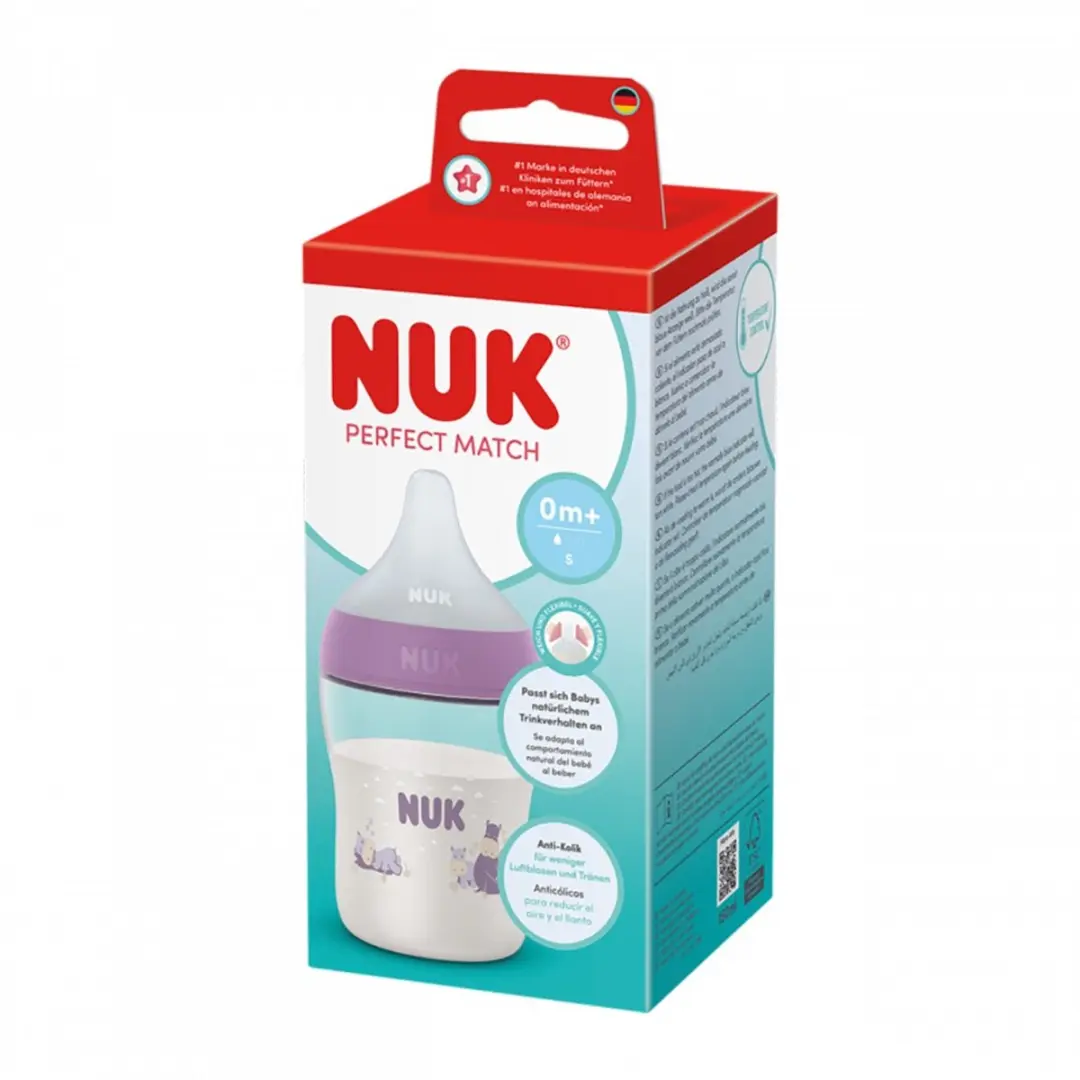 NUK Perfect Match Babyfles 150ml - Paars