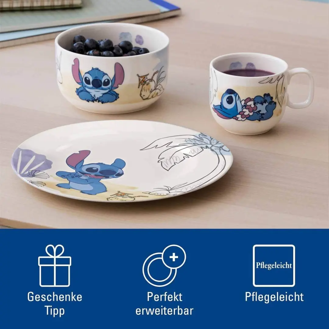 Villeroy & Boch Disney Stitch Kindergeschirrset - 3 Stuks - afbeelding 6 van 6