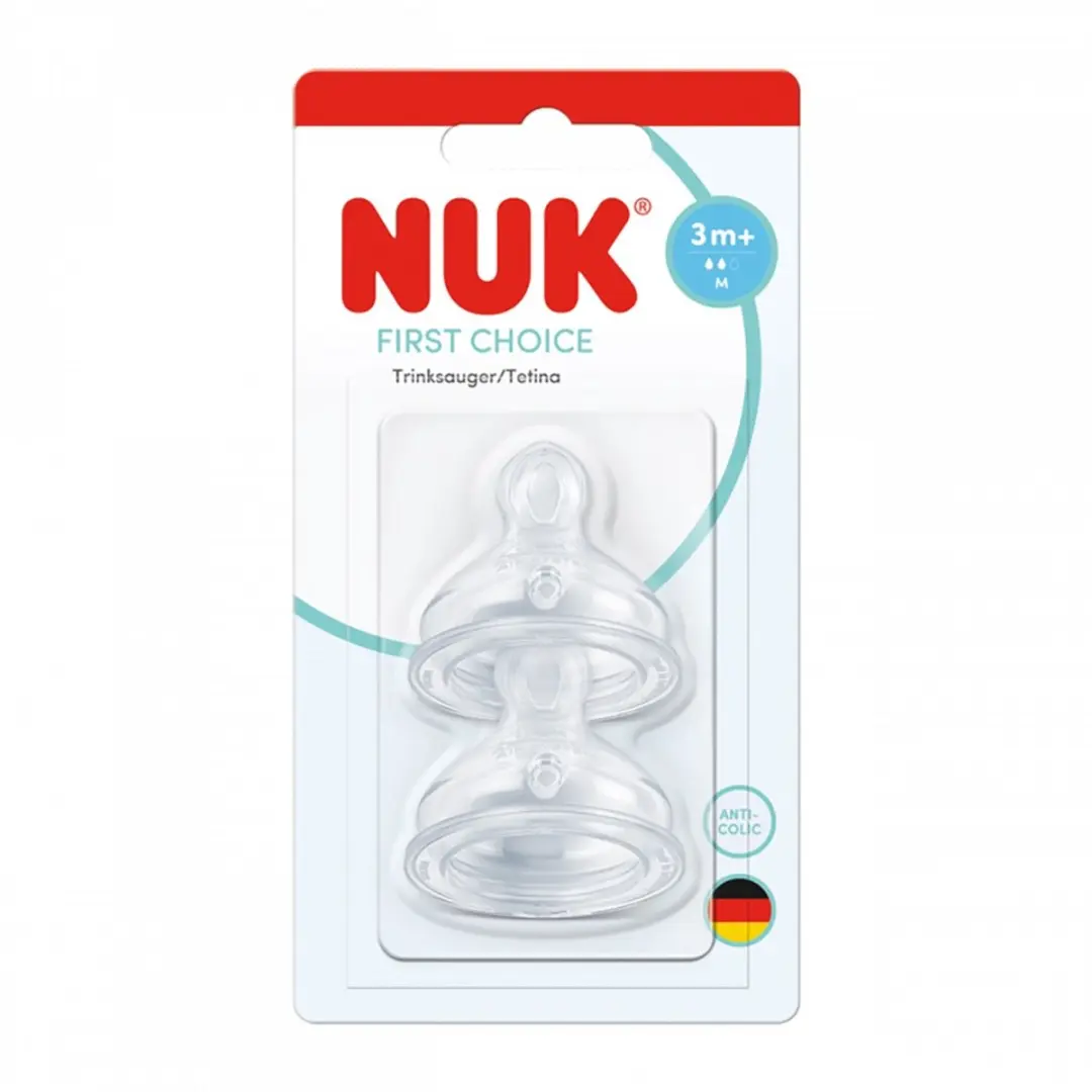 NUK Fopspeen Silicone 3 Maanden - 2 Stuks
