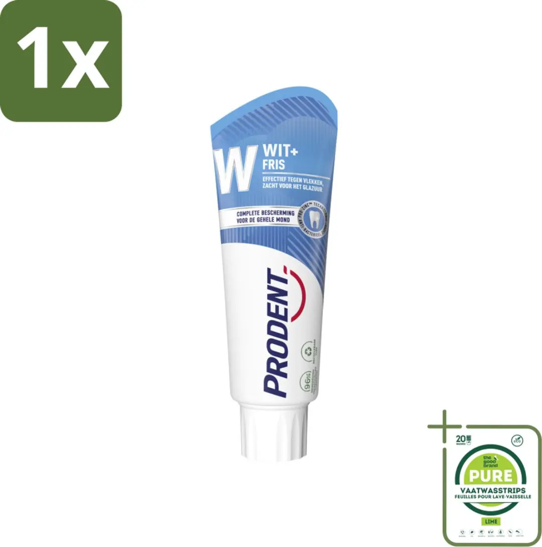 Prodent Tandpasta Wit + Fris 75ml