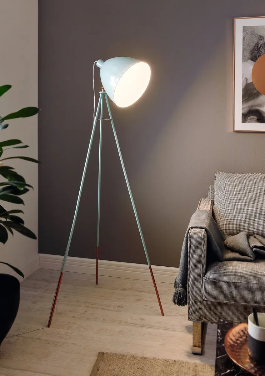 Eglo Dundee Vloerlamp - 135,5 cm - Muntgroen