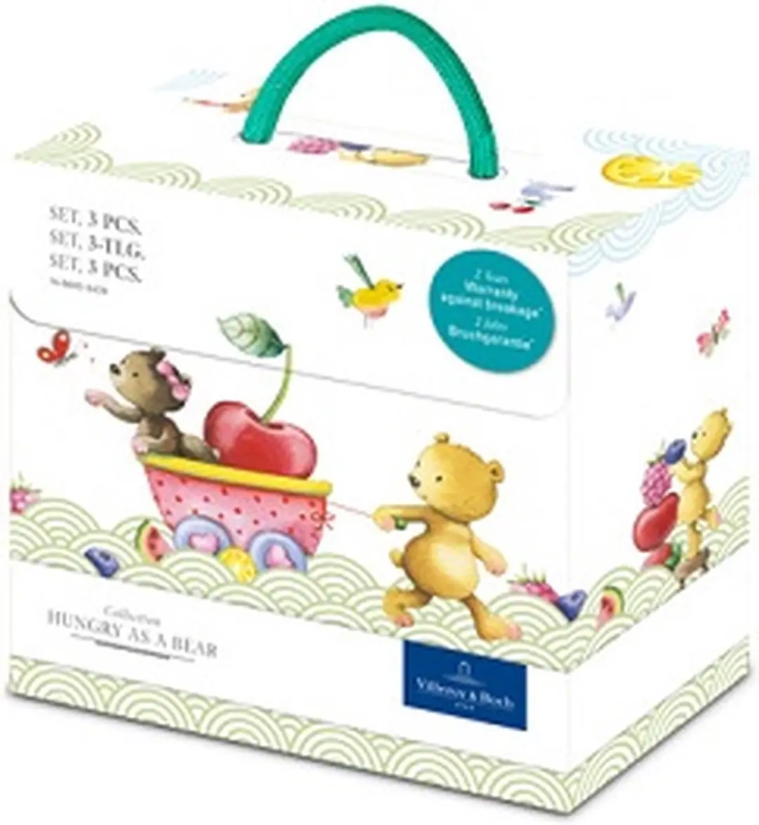 Villeroy & Boch Hungry as a Bear Kinderservies - 3-delig - Wit/Groen