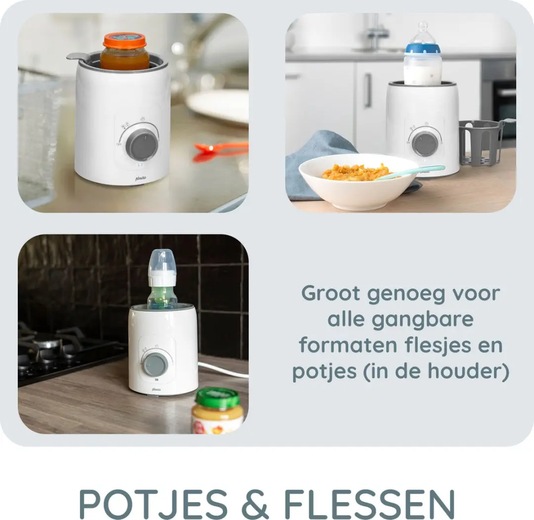 Alecto BW600 Flessenwarmer 210W - Wit