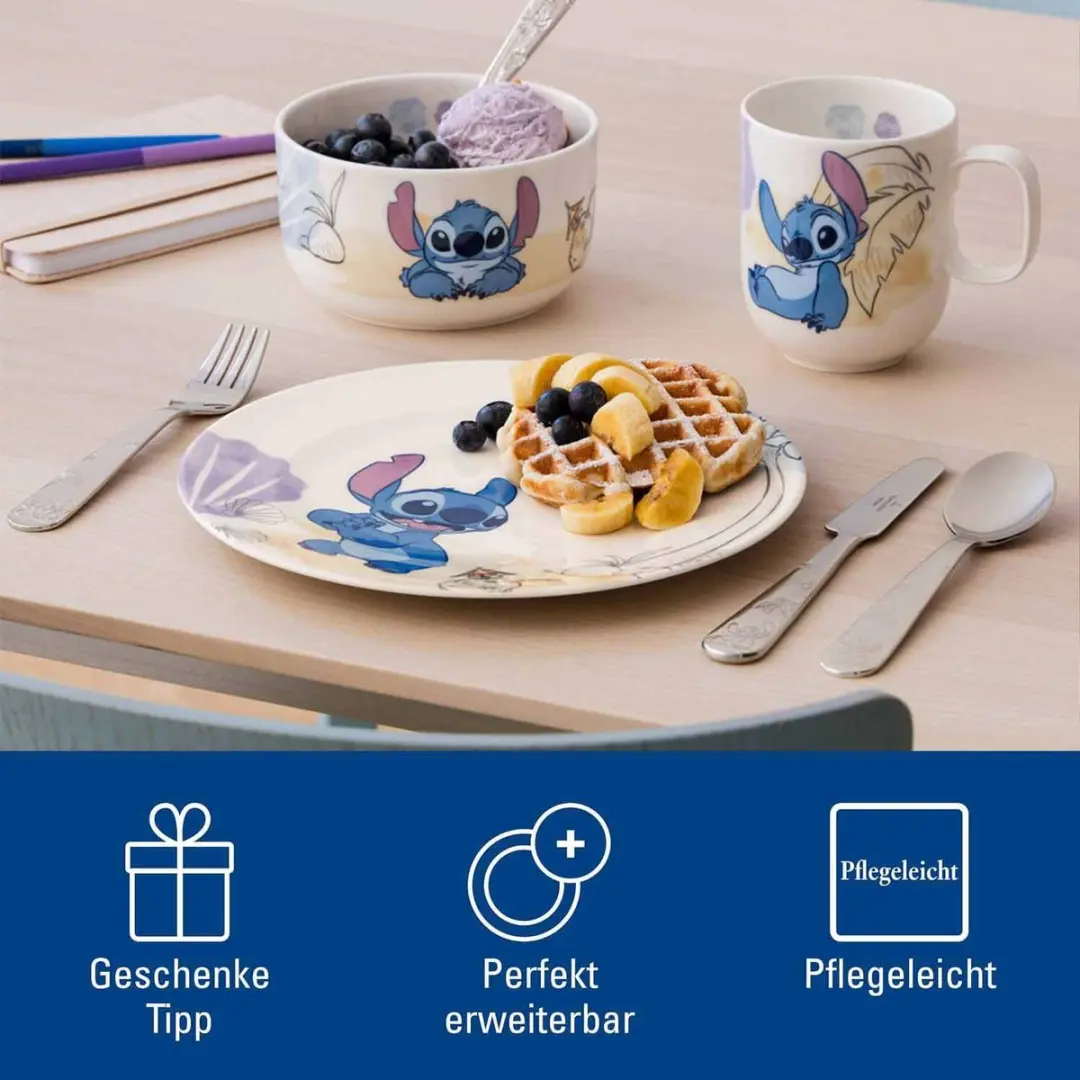 Villeroy & Boch Disney Stitch Kindergeschirrset - 7-delig - afbeelding 6 van 6